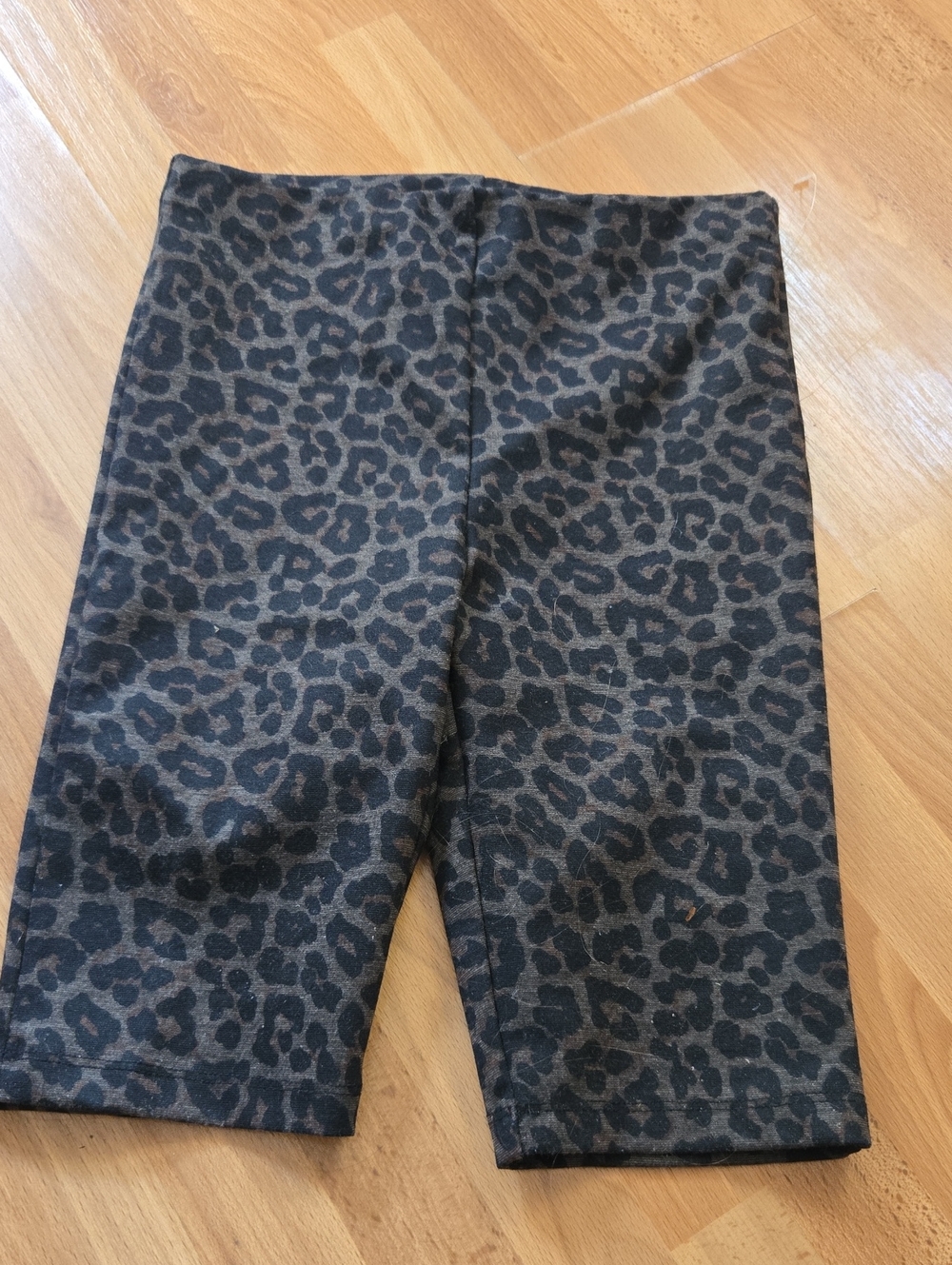 Forever 21 Kids Leopard Print Bike Shorts - Black & Brown